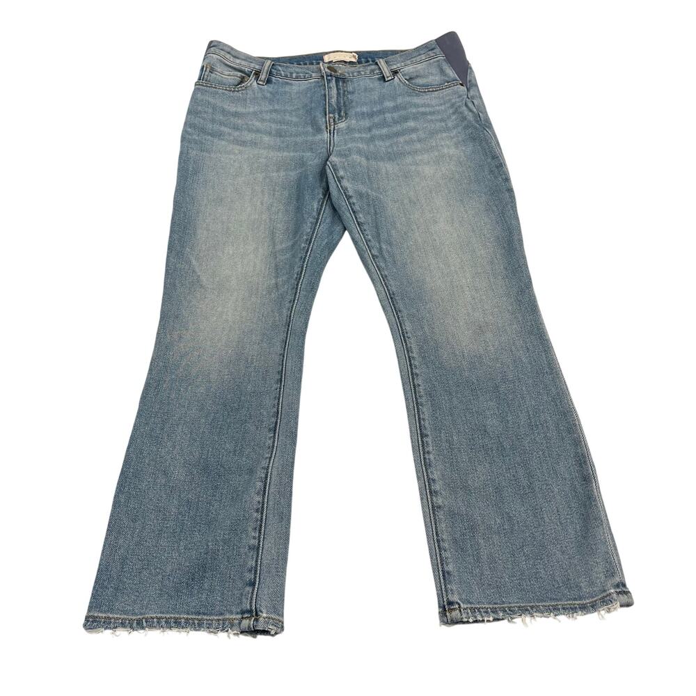 HATCH The Crop Maternity Jeans Light Wash Size 28